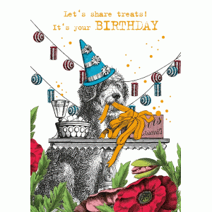 BU10 Gift card - Share Treats Birthday Dog